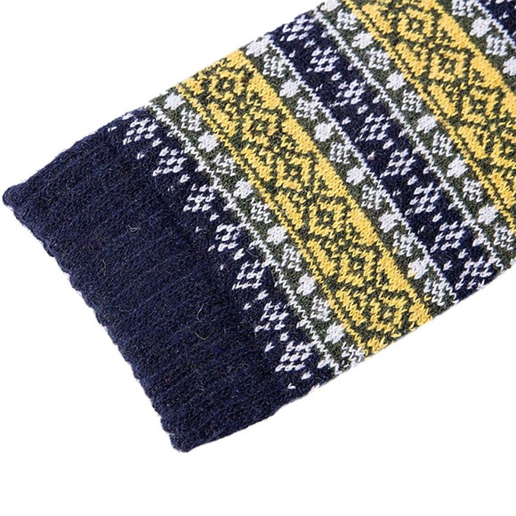 5 Pairs Men's Vintage Crew Socks - Picture 4 of 7